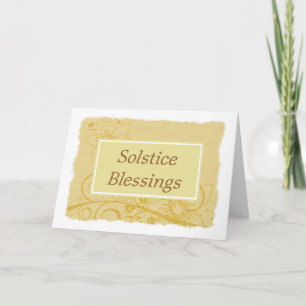 Blesser från Midsommaren Solstice med blommor Kort