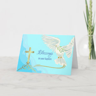 Blesser på Baptism med Dove och Kor Kort