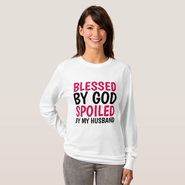 BLESSERAT AV GOD SOM MIN T-shirts MED MAKE HAR SPE (Hel framsida)