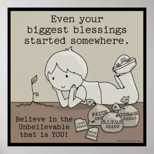 Blessingar har startat någonstans poster