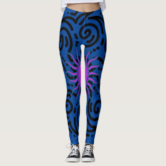 BLESSINGAR MED SUNNY STRECH BLUE LEGGINGS