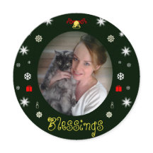 Blessings and Peace Bauble Card by RoseWrites