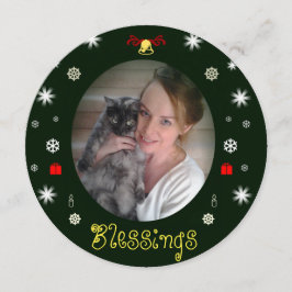 Blessings and Peace Bauble Card by RoseWrites
