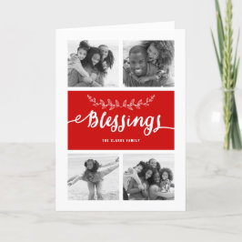 Blessings Collage | Helgdag fotohälsningskort Helgkort