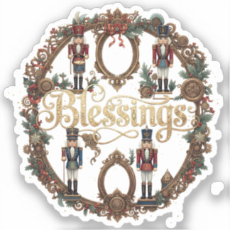 Blessings Elegant Nutcracker Klistermärken