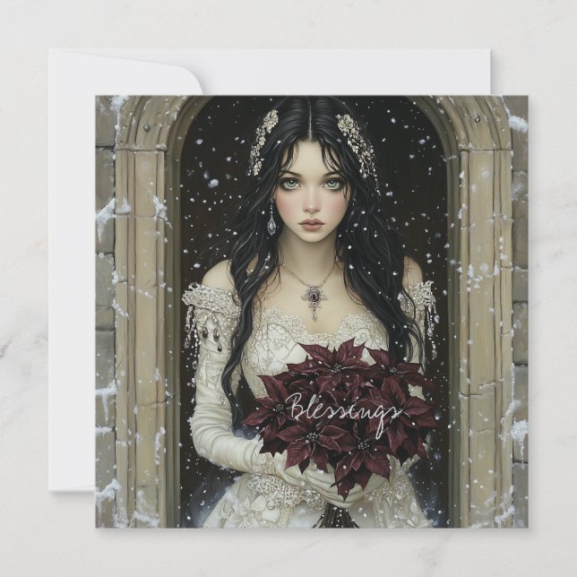 Blessings Gothous Beauty-julkort Julkort (Framsida)