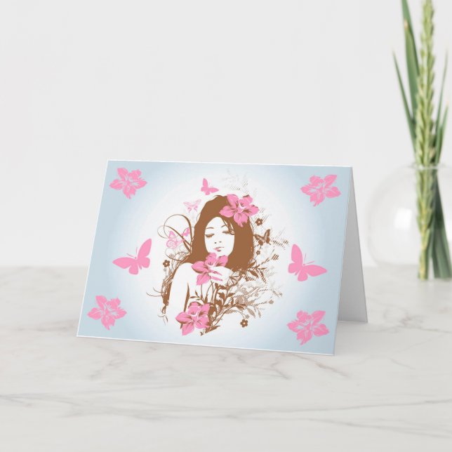 BLESSINGS-hälsningskort Tack Kort (Framsida)