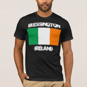 Blessington Irland med irländsk flagga Tee Shirt
