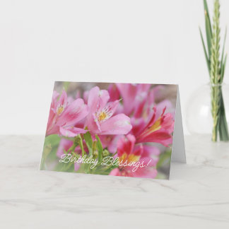 Blessionsblommor Faith Birthday Card Kort