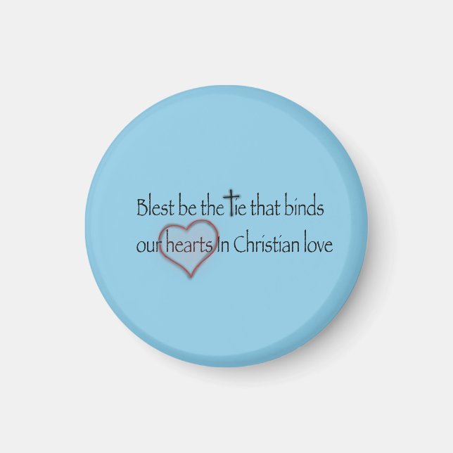 "Blest Be Tie" Christian Church Hymn Magnet (Framsidan)