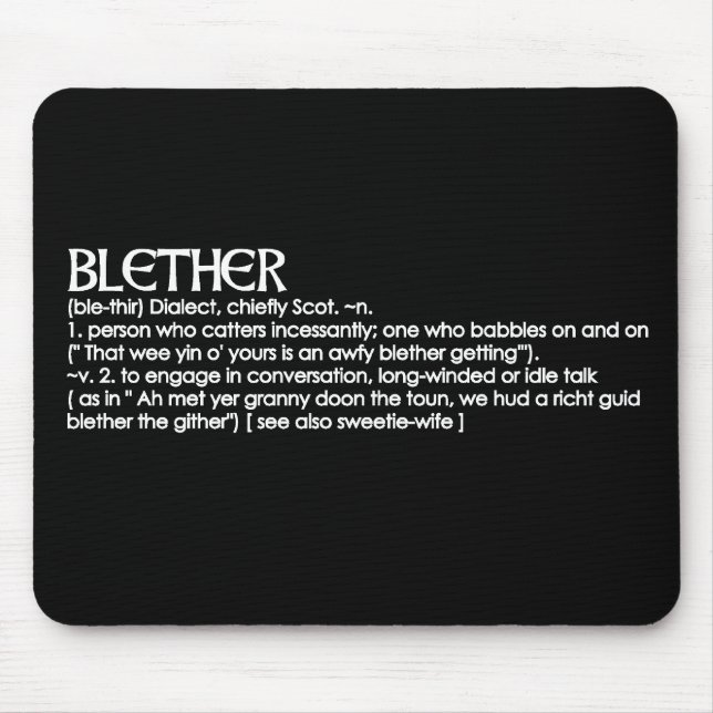 Blether Musmatta (Framsidan)