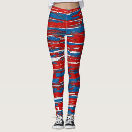 Bleu-Blanc-Rouge Canadiens Hockey! Leggings