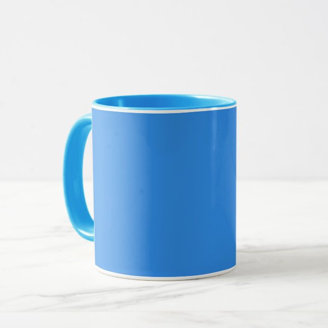 Bleu de Frankrike (fast färg) Mugg (Framsida vänster)