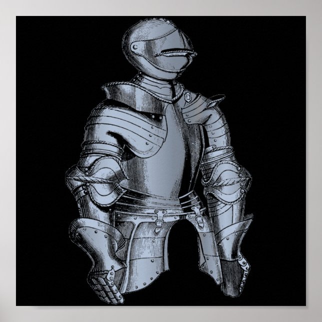 Bleu Knight-utskrift Poster (Framsidan)