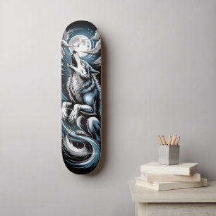 Bleu Wolf Skateboard-design Mini Skateboard Bräda 18,5 Cm