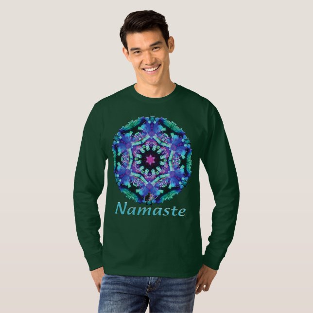 Bleus Namaste Kaleidoscope T Shirt (Hel framsida)