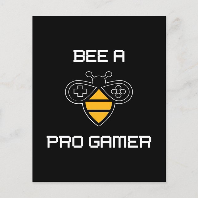 Blev en Pro Gammer-design Flygblad (Framsidan)