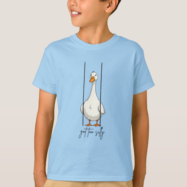 Blev för dum gås t shirt (Framsida)