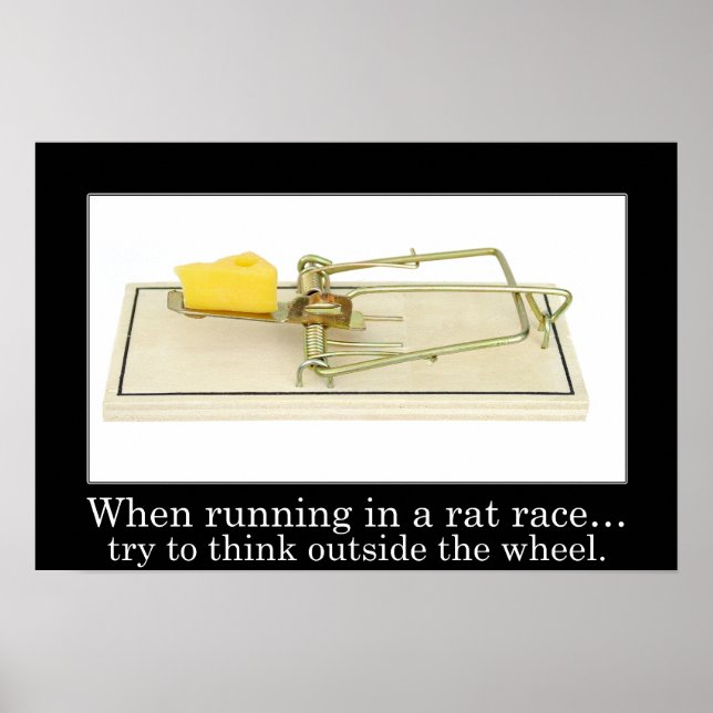 Blev inte fast i råtta tävling (L) Poster (Framsidan)