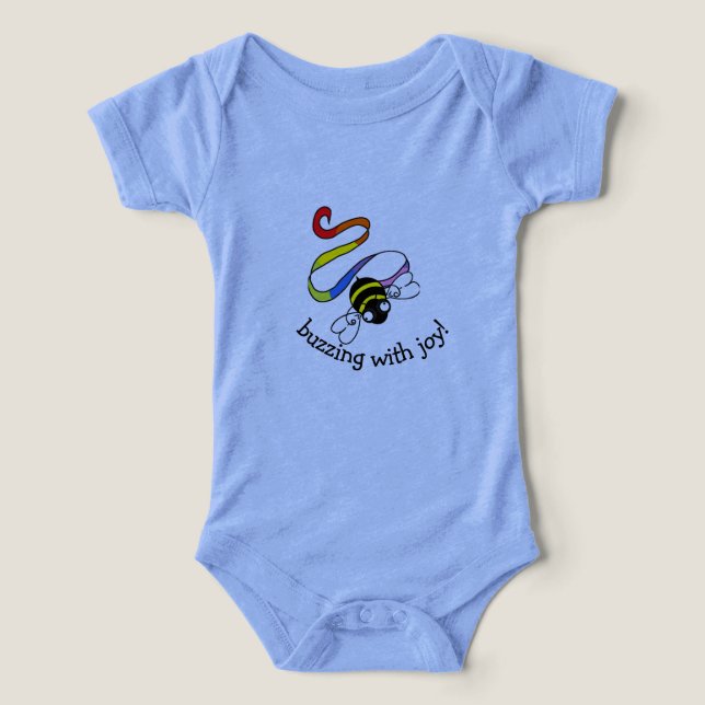 Blev med Joy! Baby T-Shirt (Design Framsida)