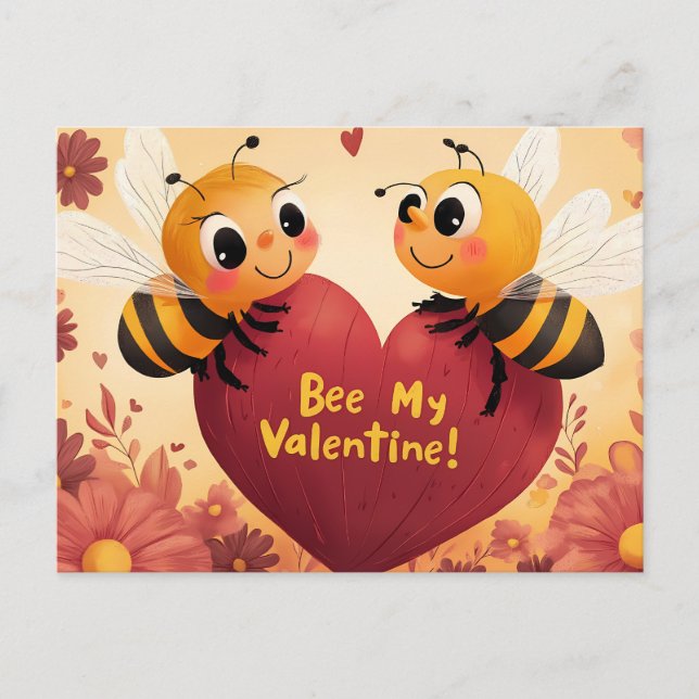 Blev mitt Valentine Kid Friendly Card Helg Vykort (Framsida)