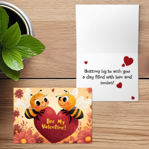 Blev mitt Valentine Kid Friendly Card Helgkort