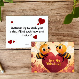 Blev mitt Valentine Kid Friendly Card Julkort