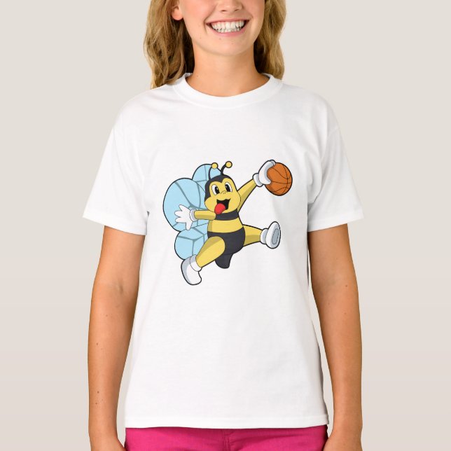 Blev som basketspelare med Basketball T Shirt (Framsida)