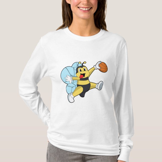 Blev som basketspelare med Basketball T Shirt (Framsida)