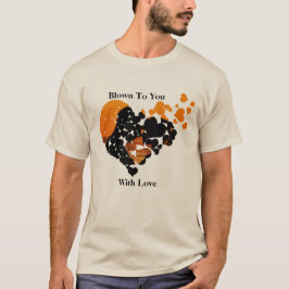 Blev till dig med Kärlek Heart Ram Photo Sand T Shirt