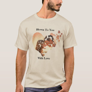 Blev till dig med Kärlek Heart Ram Photo Sand T Shirt