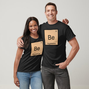 Bli - Aggressiv, funn kemi Inslag-symbol Tee
