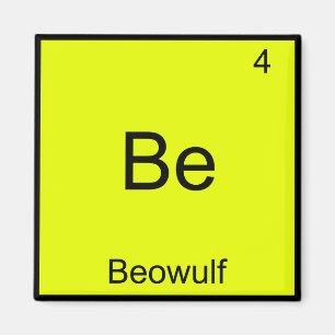 Bli - Beowulf Funny Chemistry Inslag-symbol Magnet