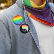 Bli den blomma du är regnbågsknapp