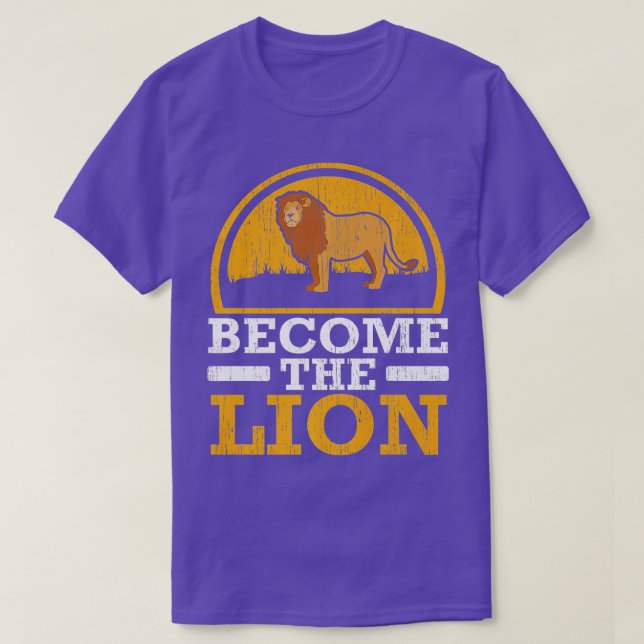 Bli den Lejona vissnaren Safari Wildlife Animal Z T Shirt (Design framsida)