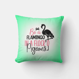Bli en Flamingo i en Flock av svin-27308 Kudde