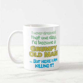 Bli en grumpy Old Man Grandpa Grandfathe Kaffemugg