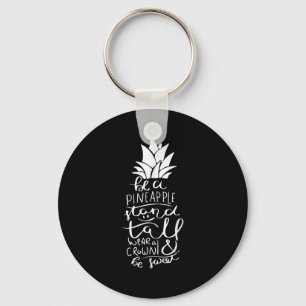 Bli en Novelty för ananas_ luddig Vuxen, citattdia Nyckelring