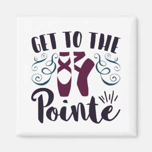 Bli en pointe balettdansare ballerina magnet