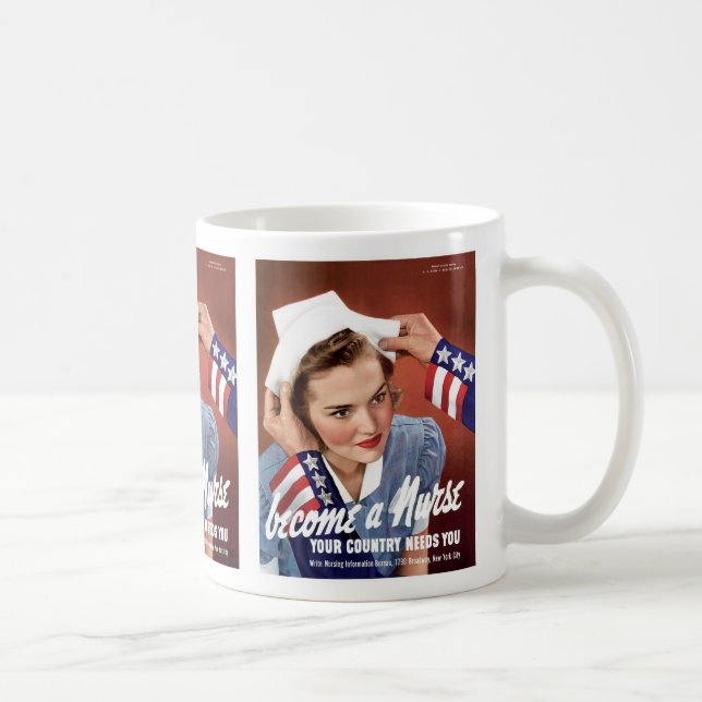 Bli en sjuksköterska kaffemugg (Höger)