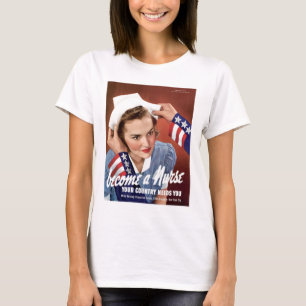 Bli en sjuksköterska t-shirt
