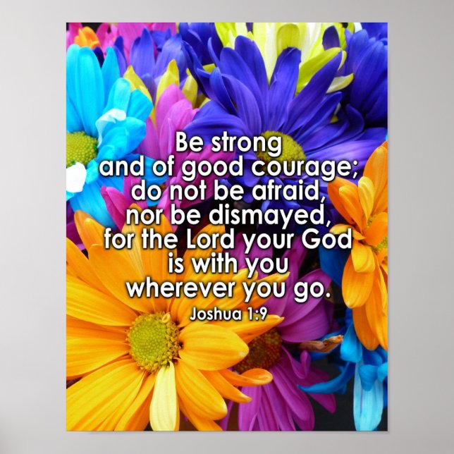 Bli en stark bibelskript poster (Framsidan)