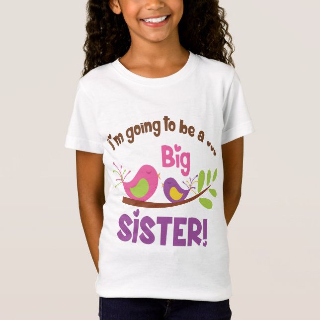 bli en storasyster t shirt (Framsida)