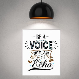 Bli en talinspirerande Ord Art Poster