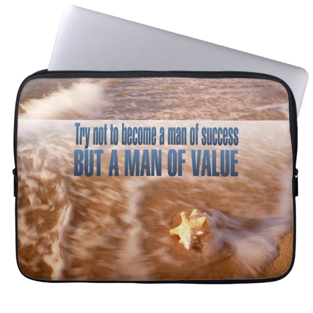 "Bli en värdefull man" inspirationsoffert Laptop Fodral (Framsidan)