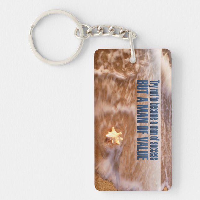 "Bli en värdefull man" inspirationsoffert Nyckelring (Framsidan)