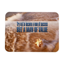 "Bli en värdefull man" - inspirationsoffertFlexi Magnet