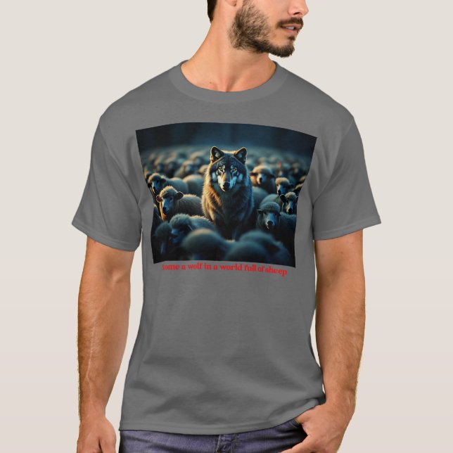 Bli en Varg T Shirt (Framsida)