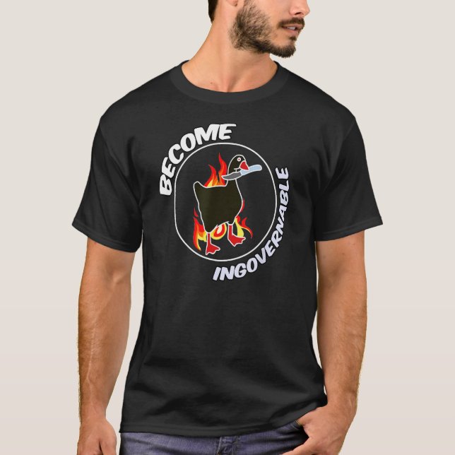 Bli ett icke-styrbart trendnummer 1 t shirt (Framsida)