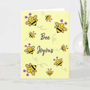 Bli ett Joyous Whimsical Blommigt-mappat gratulati Kort
